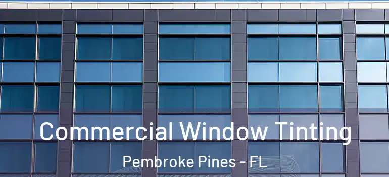  Commercial Window Tinting Pembroke Pines - FL