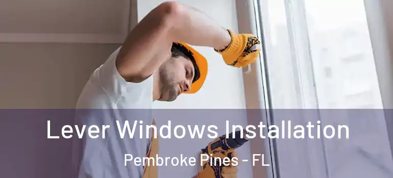 Lever Windows Installation Pembroke Pines - FL