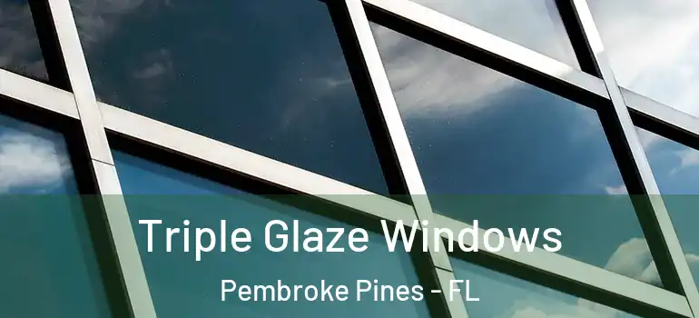  Triple Glaze Windows Pembroke Pines - FL