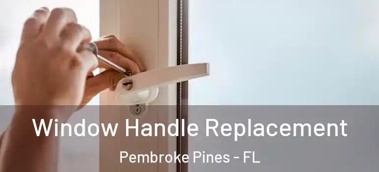  Window Handle Replacement Pembroke Pines - FL