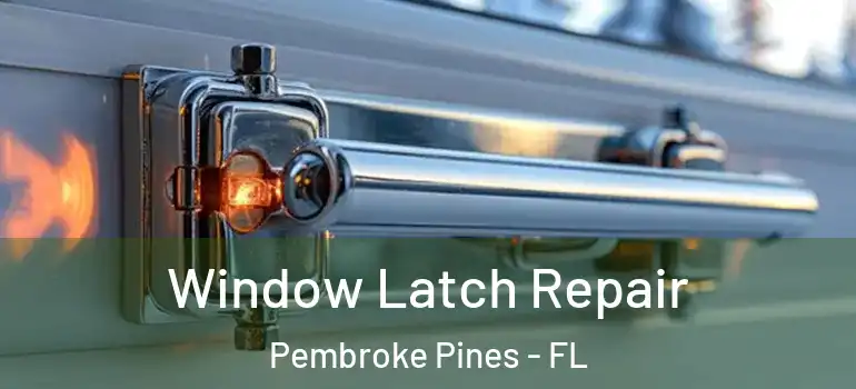  Window Latch Repair Pembroke Pines - FL
